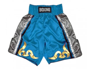 Short boxe anglaise Personnalisé : KNBSH-030-Bleu ciel